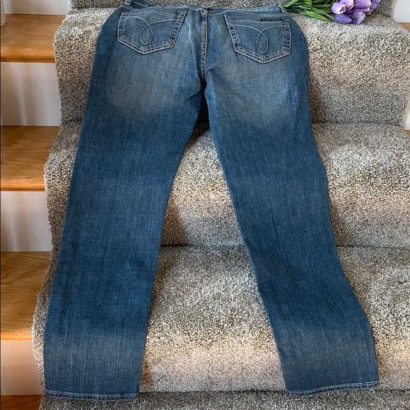 Calvin Klein Midrise Straight Leg Jeans - Picture 7 of 7